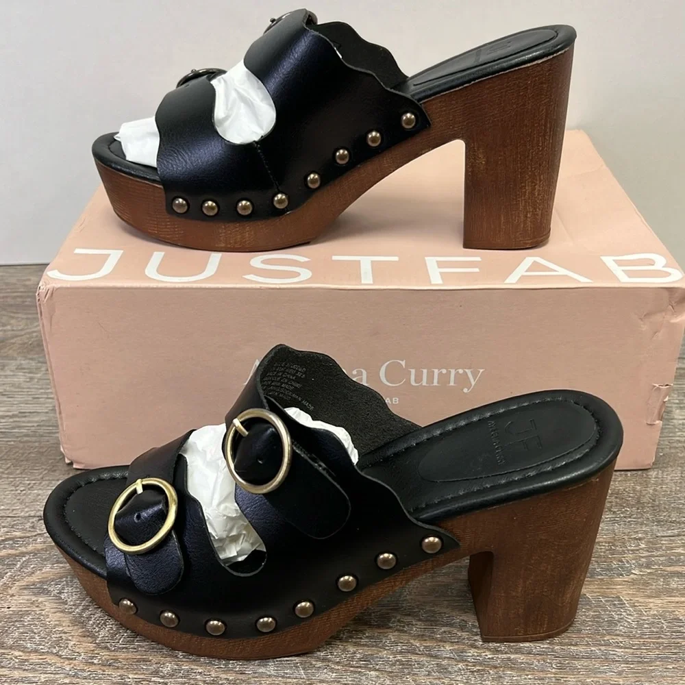 SOLD IN STORE New Ayesha Curry for Justfab BILLIE Studded Platform Shoes Size 8 - Picture 1 of 12